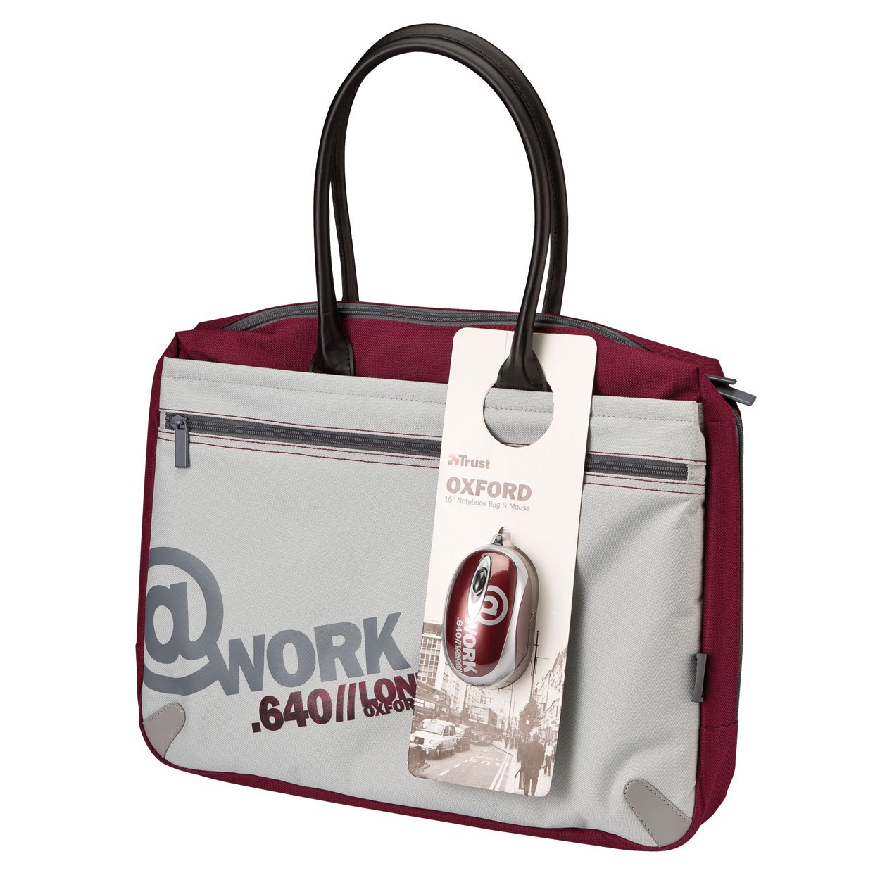 Trust Paris Borsa Per Notebook 15-16'' + Mouse Ottico USB - Bundle Elegante E Funzionale