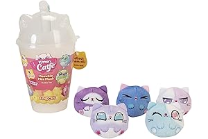 Adorable Cat-Themed Aroma Plushie: 5" Plush Lavender Cat in a Boba Cup