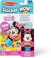 Melissa & Doug Sticker WOW! Disney Minnie Mouse Stamper with 300 Stickers & 24-Page Activity Pad - Kids Fidget Toy Ages 3+