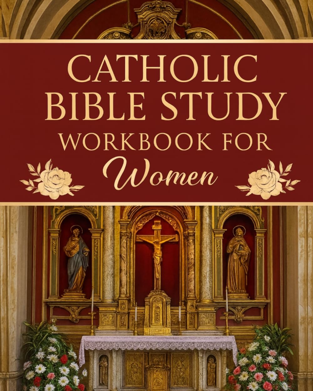 Catholic Bible Study Workbook for Women: 52 weeks of Scripture, Reflection, Devotional Prayer, Journaling, Coloring, Word Search, Crossword Puzzles, Mass and Rosary Tracking to Strengthen Your Faith.