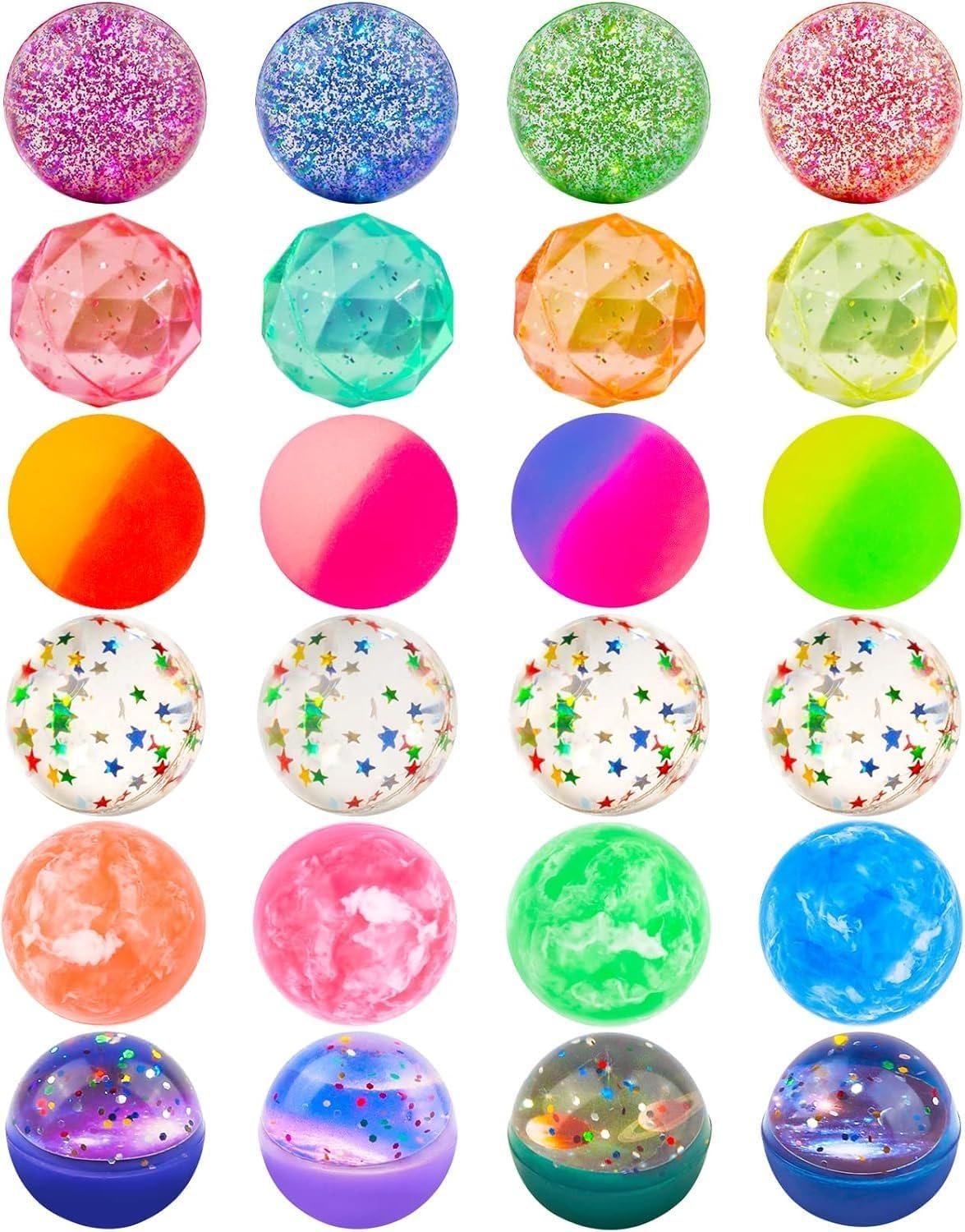 corgi butt Bouncy Balls Mixed Colour Bouncing Balls (24)