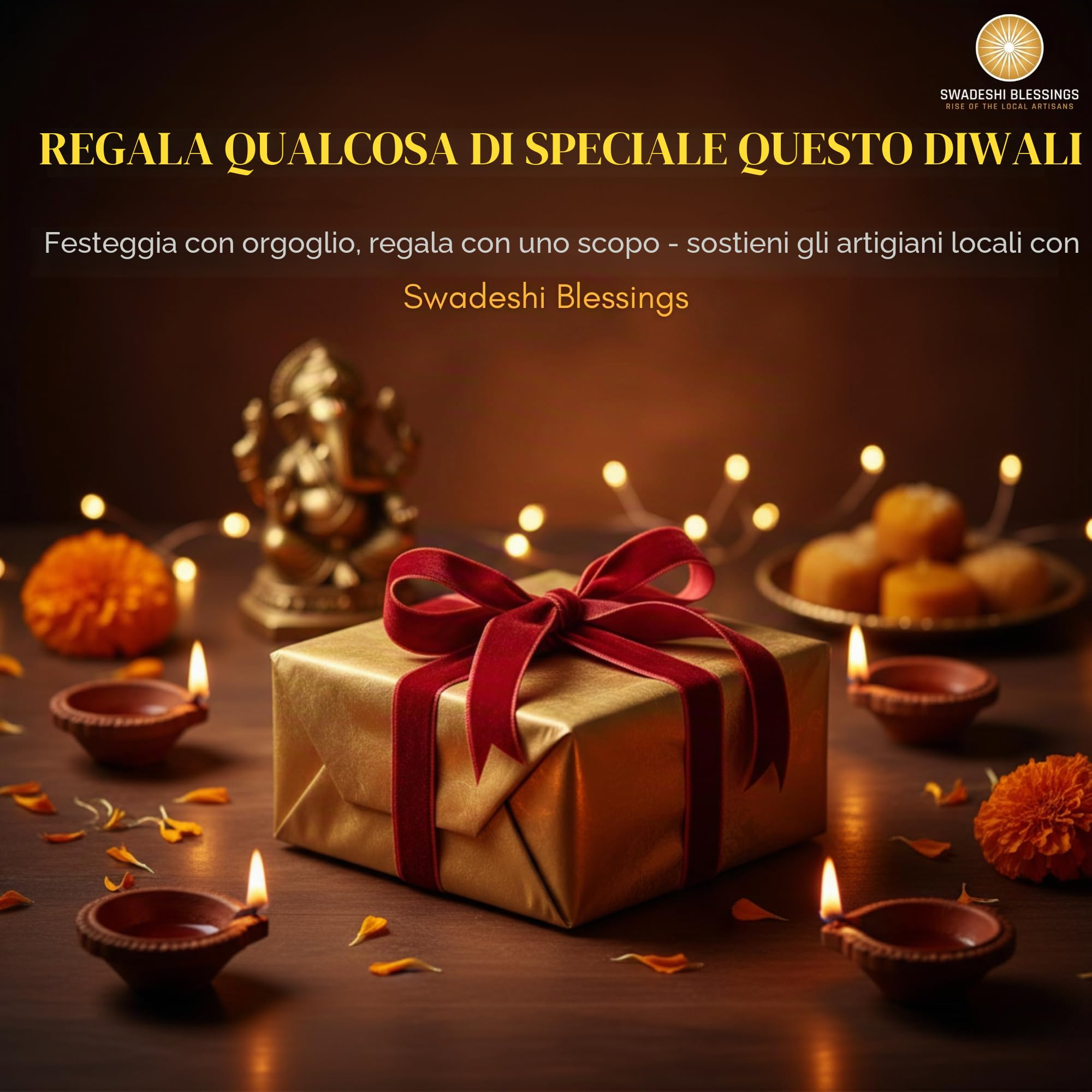 SWADESHI BLESSINGS Gamma esclusiva pentola in terracotta non smaltata per cucinare e servire con coperchio/terra Kadai/Mud Handi/Mitti Ke Bartan + supporto per palma e (2.5 litri)
