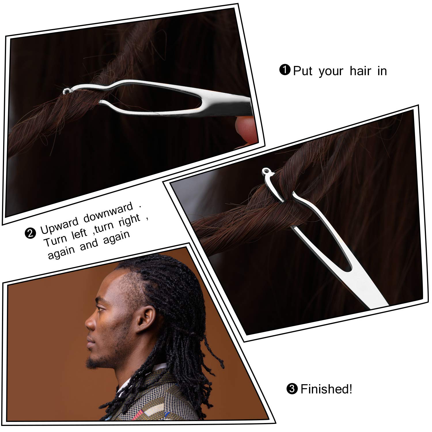 2 Interlocking Tools Sisterlock Dreadlocks Tools Easy Locking Needles