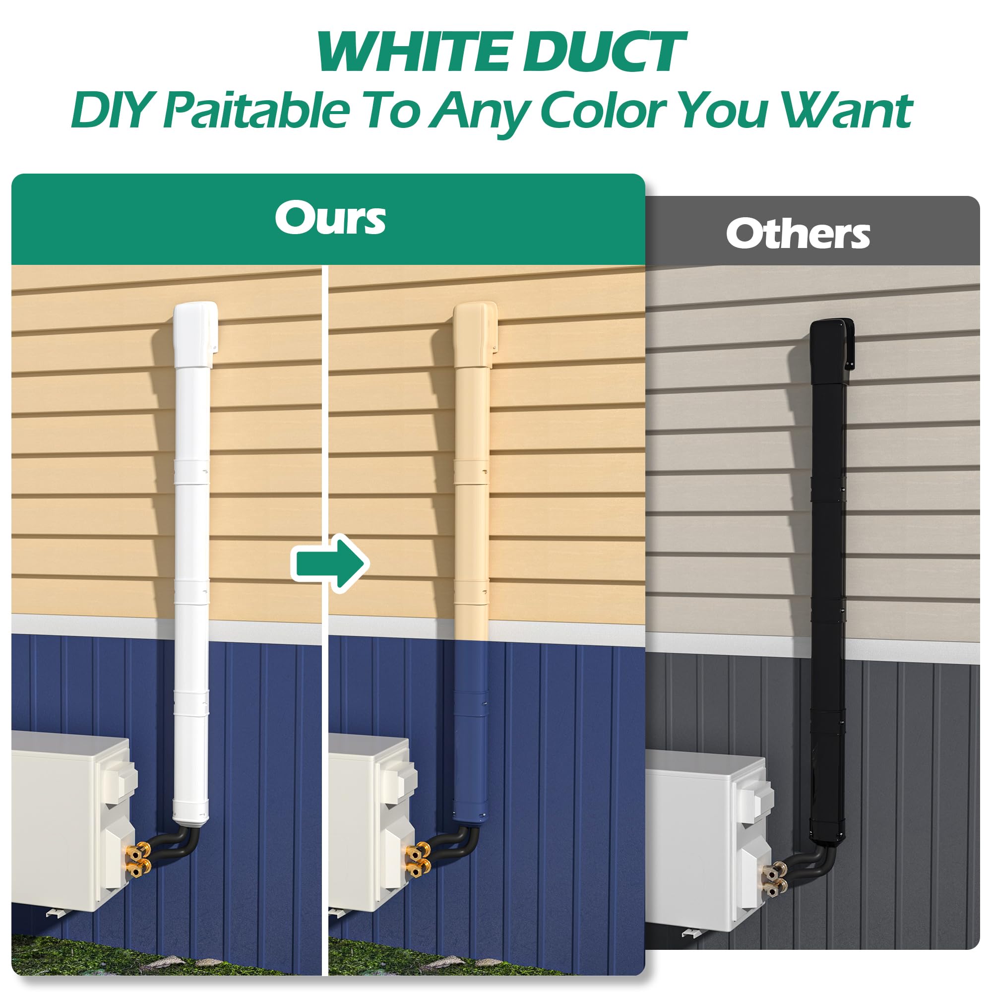 TAKTOPEAK 4 14.5 Ft Mini Split Line Set Cover