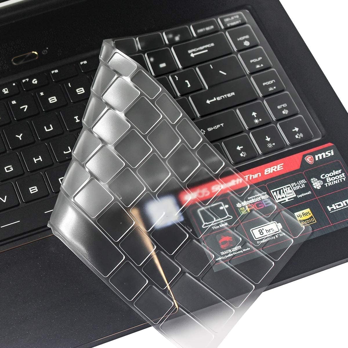 OJOS Premium Clear Keyboard Cover for MSI GS65 GF63 Stealth Thin 15.6"/MSI PS63 P65 WP65 WS65 15.6 Inch/MSI PS42 14 Inch Gaming Laptop, Ultra Thin Dustproof Protective Skin, TPU (B0D8Q57BZZ) Amazon Price History, Amazon Price Tracker