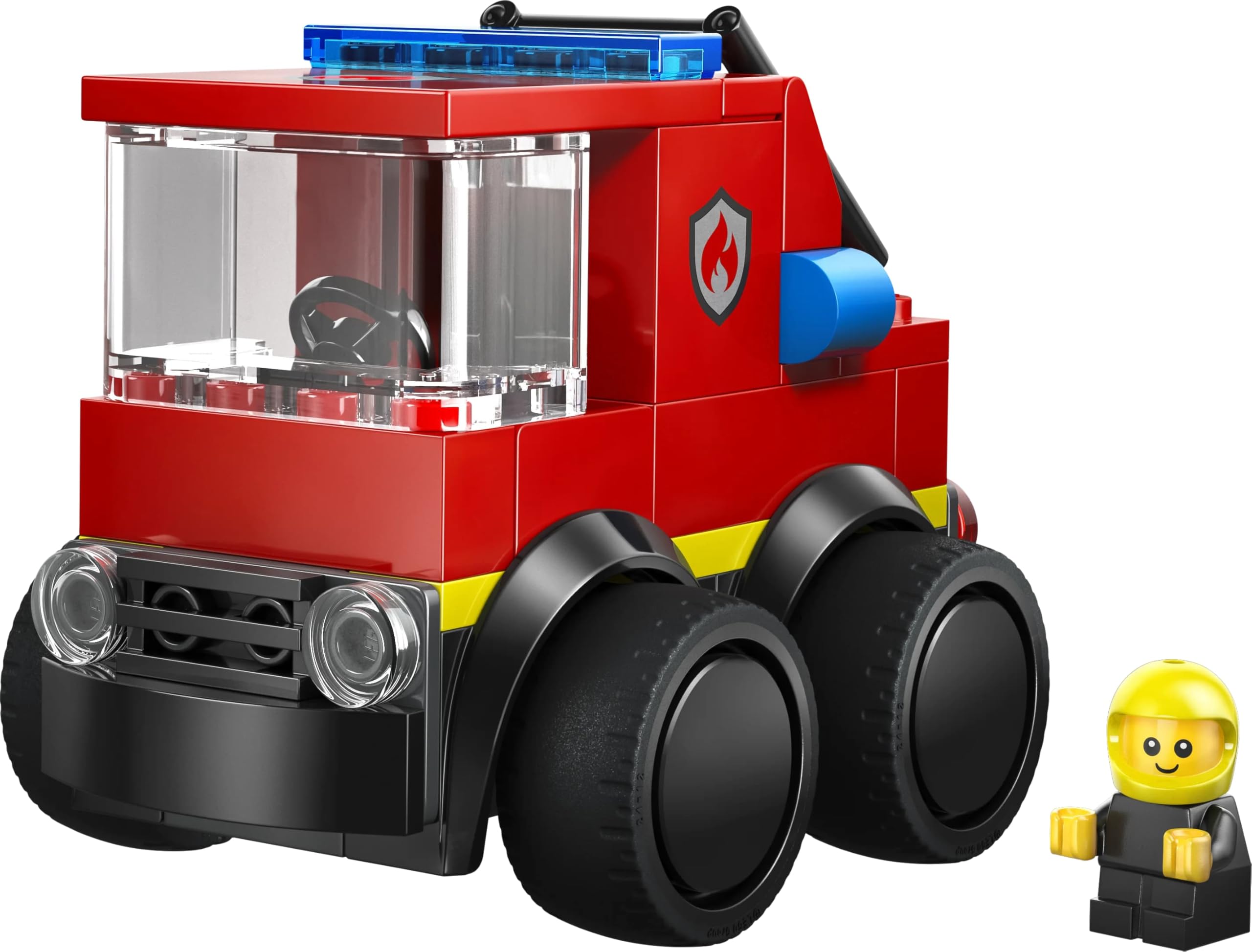 LEGO City Rides, Fire Engine Toy, Emergency Vehicles Building Set w/a Firefighter Junior Minifigure, Party Bag Fillers - Image 4