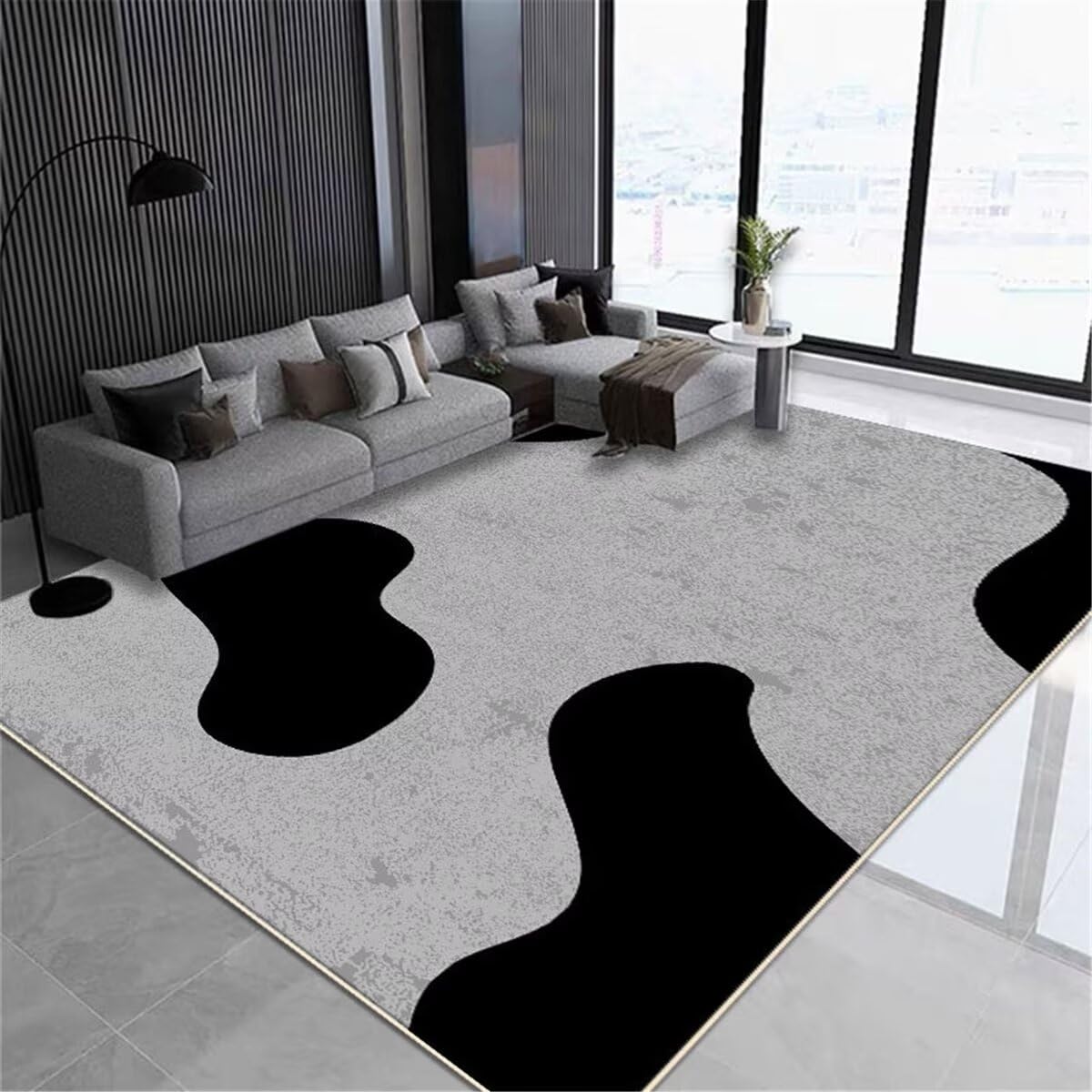 Tapis chien grande taille et tapis jeu bebe 120x160 cm classique pour salon
