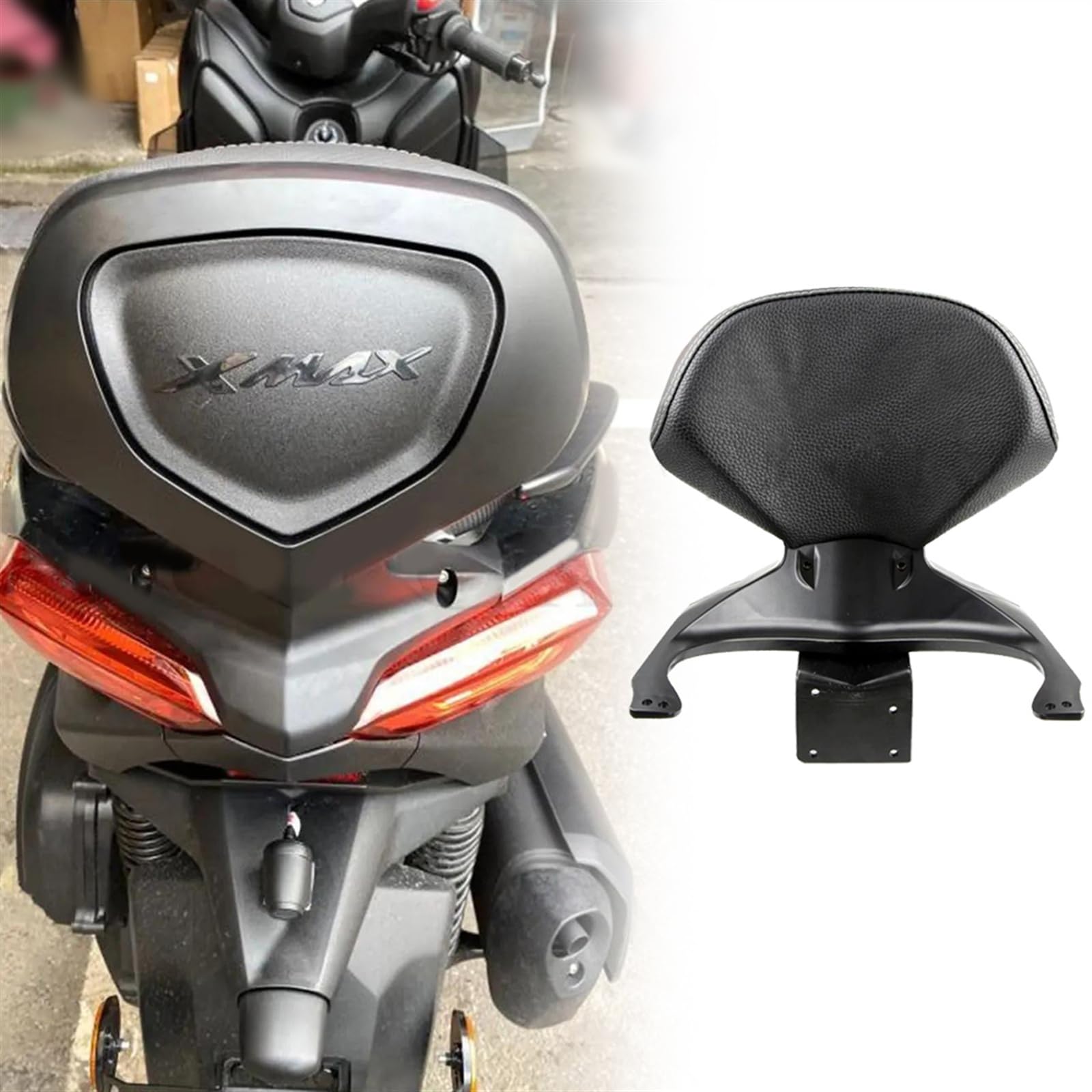 Rückenlehne Für Yamaha Xmax 400 2018-2021 2019 2020 XMAX400 Motorrad-Modifizierter Gepäckträger, Hintere, Polster, Sitzhalterung