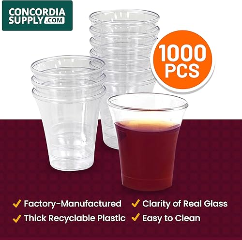 Miniatura 4 de Concordia Supply Vasos de comunión  Premium desechables  Caja de 1000  Se adapta a bandejas estándar de comunión de 1-38 pulgadas