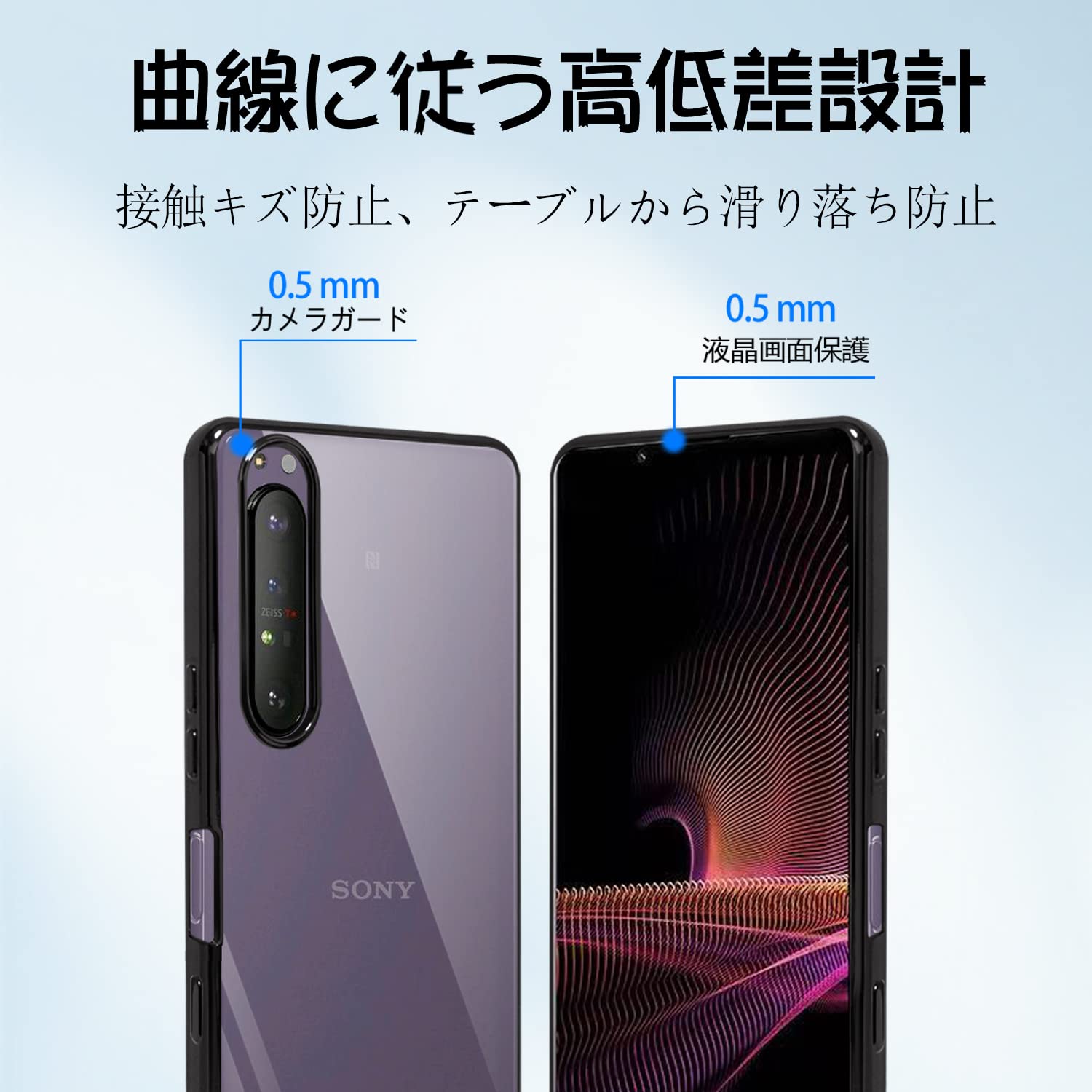 Amazon.co.jp: Xperia 1 iii ケース クリア SO-51B SOG03 エスクペリア