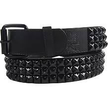 Punk Rock Classic Pyramid Studded Leather Belt by BodyPunks