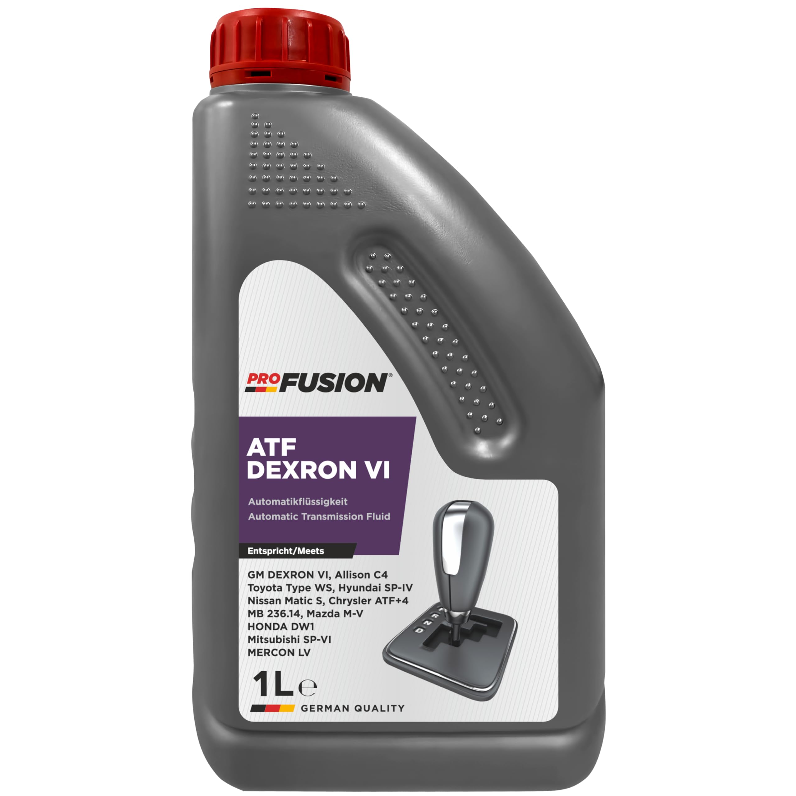 ProFusion ATF Dexron VI – Aceite Sintético para Transmisiones Automáticas – Cambio Suave, Dexron 6 Alta Protección y Larga Vida Útil – Pack de 5 x 1L = 5L