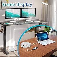 Vista 7 de KYHSHJ Kit de Enchufe Circular Empotrado en Piso con 2* 20 Amperios de Acero Inoxidable GFCI, Receptáculo a Prueba de Manipulaciones, Hardware