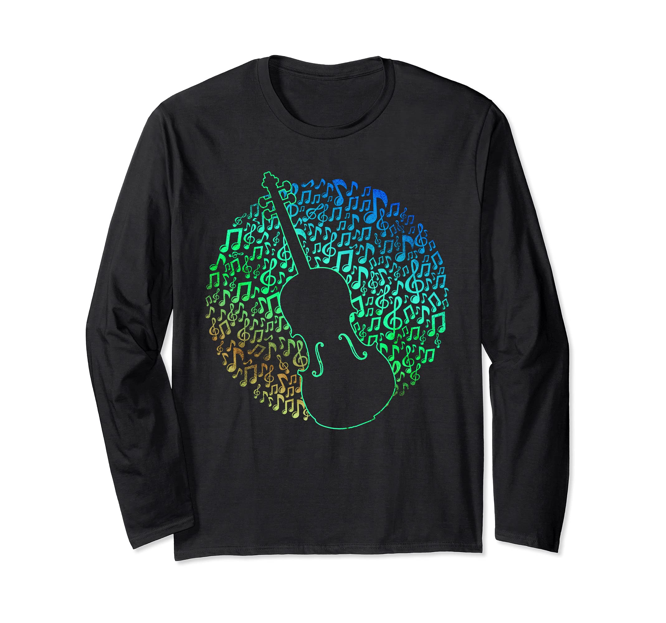 Violinist Violin Player Long Sleeve T-Shirt, Black