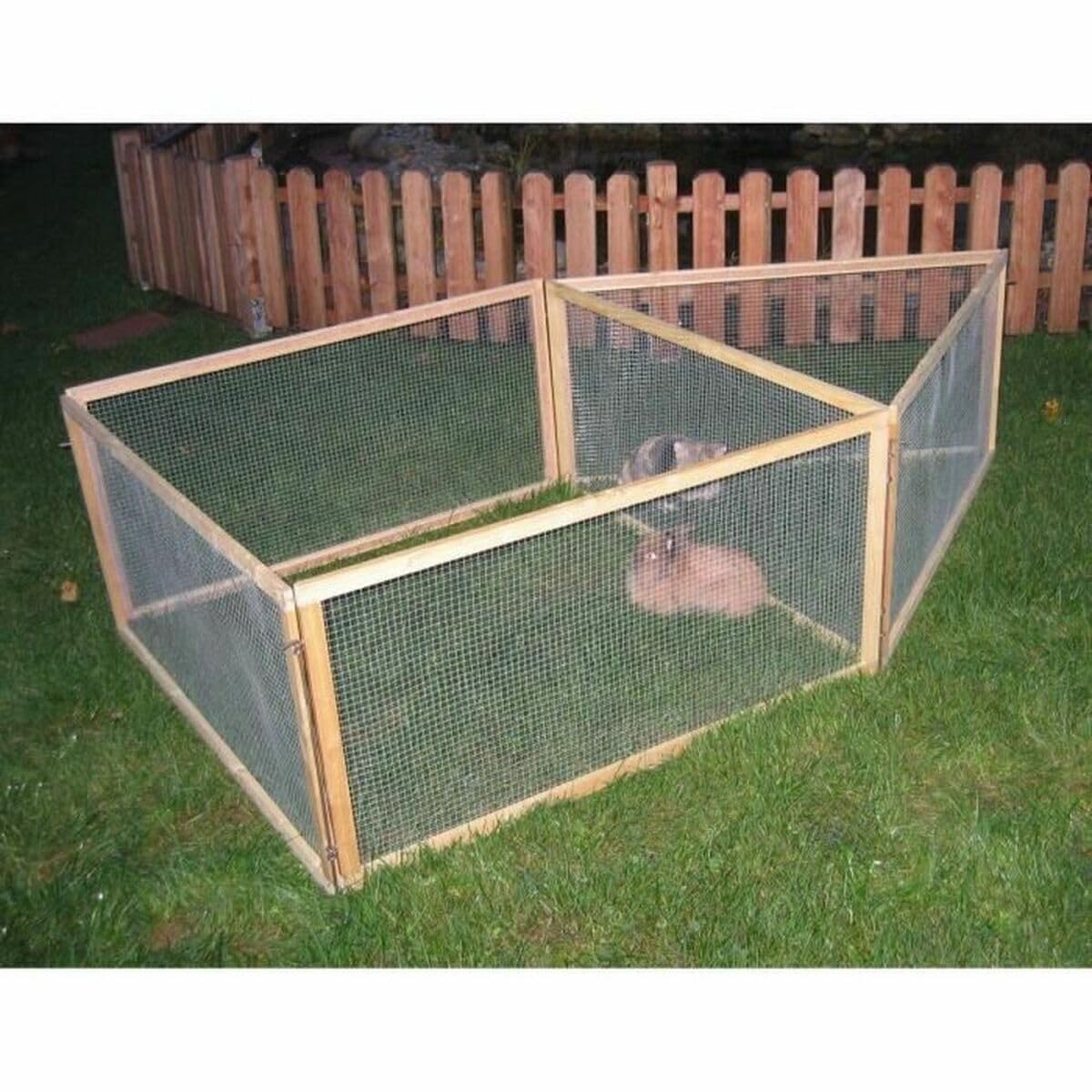 Kerbl Pet Recinto Vario, 120 x 120 x 59 cm, 6 elementi, montaggio flessibile, facile da montare, espandibile