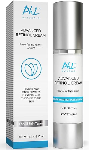 Crema de retinol para rostro con ácido hialurónico Hidratante nocturno antienvejecimiento sin perfume con ingredientes naturales, especialmente