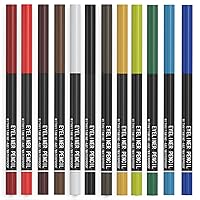 Vista 7 de KAIQIKAIXI 12 tipos de lápiz delineador de ojos, cejas, lápiz de sombra de ojos, lápiz de línea de labios, almohadilla de párpados, herramienta