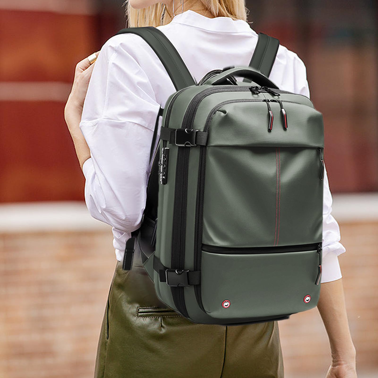 Sac À Dos De Compression Sous Vide, Sac À Dos De Voyage Sous Vide | Antivol Avec Verrouillage Par Mot De Passe, 60 L Extensible - Tissu Oxford, Emballage Sous Vide De Séparation Sèche