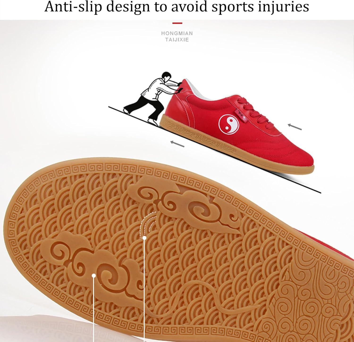 Kungfu Canvas Tai chi Shoes,Taekwondo Martial Walking Arts Shoes Shoes,Non Slip Taichi Shoes for Men, UnisexTai Chi Kung Fu Training Sneaker Shoes