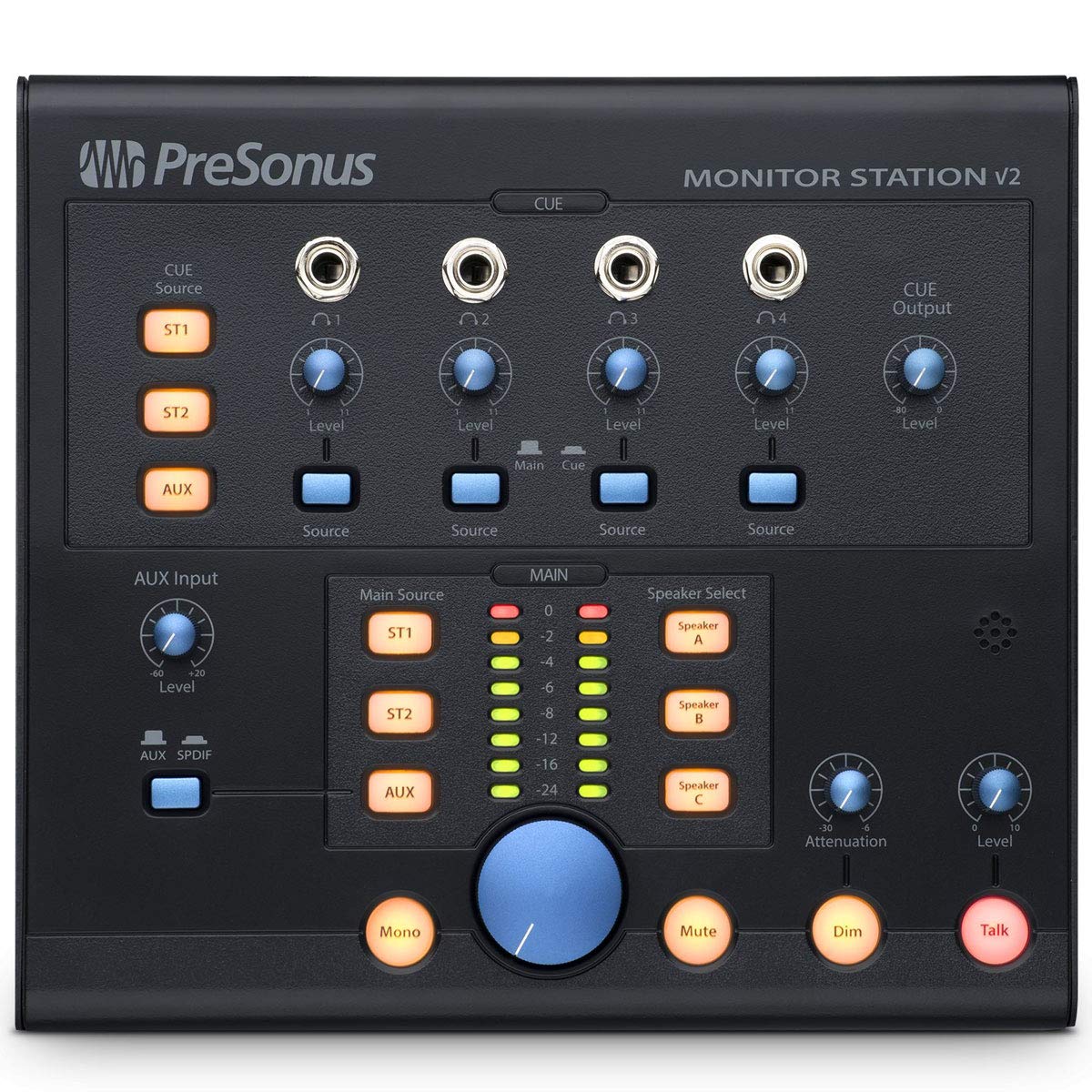 Presonus Monitor Station V2 Monitor- Kopfhörer-Controller + Keedprum 2x Klinkenkabel