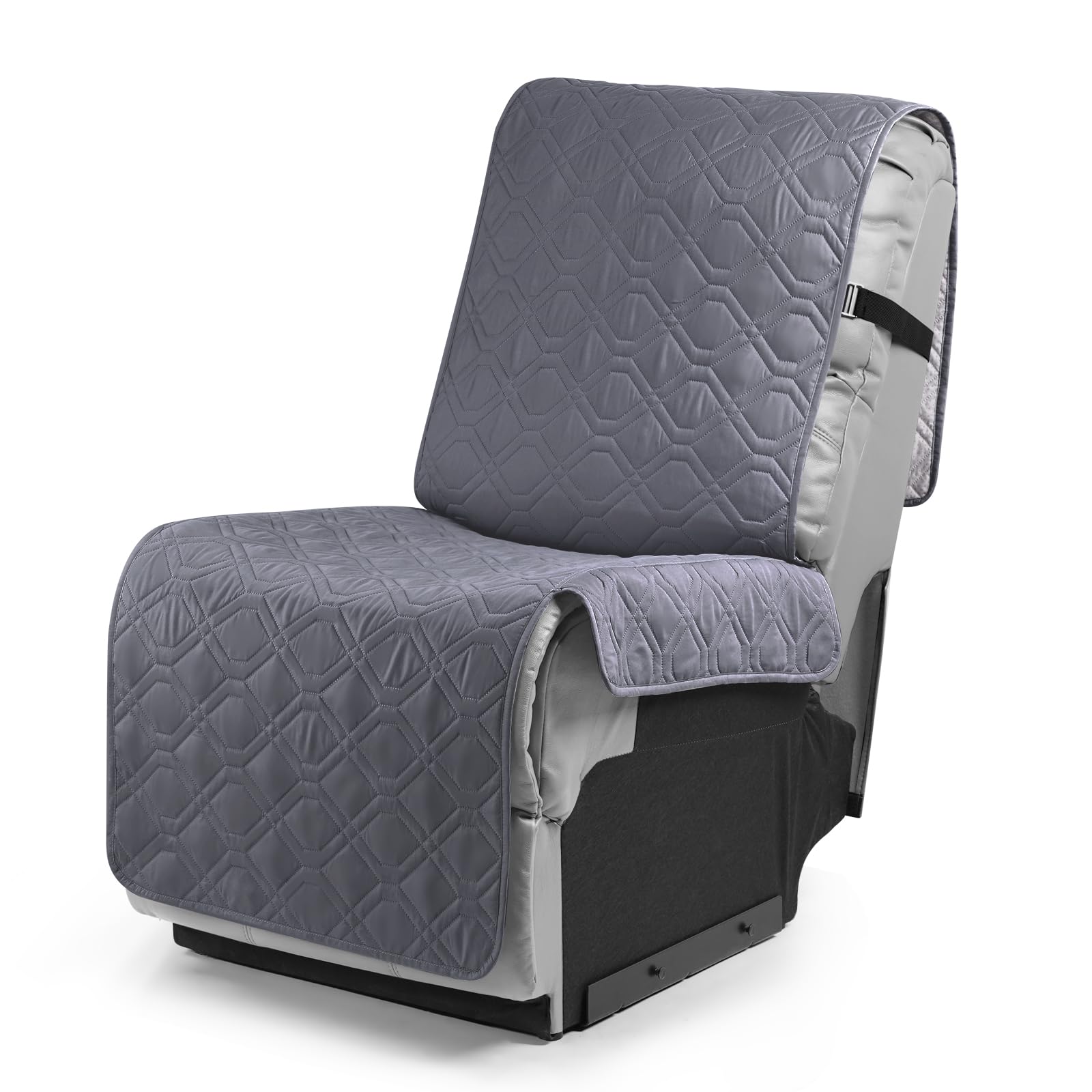 VANSOFY Waterproof Additional Seat Cover for Reclining Couch Covers Seat Slipcover for Recliner Sofa Covers(Dark Gray)