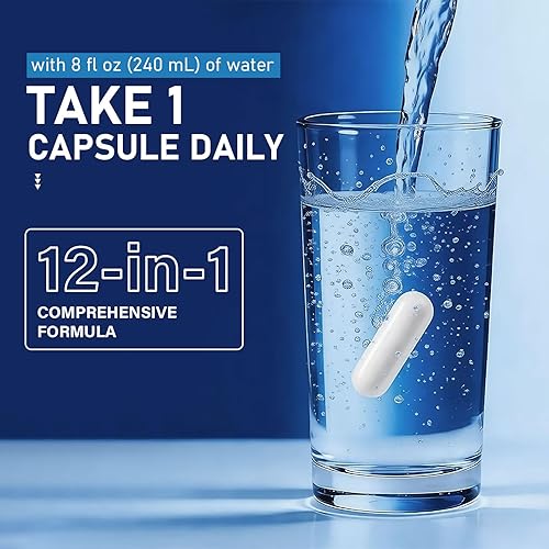 Miniatura 5 de 12 in 1 Magnesium Complex for Women & Men, 1000mg Magnesium Supplement with Glycinate, Citrate, Malate & 9 Forms, High Absorption, Sleep Support,