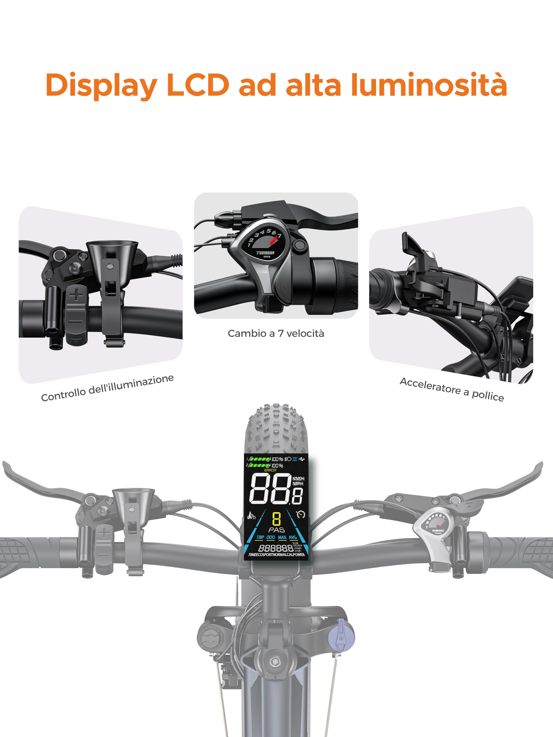 ENGWE E26 26 Pollici Bicicletta Elettrica Per Adulti, 48V 16AH Batteria con una autonomia di 140KM, Freni Idraulici e Doppia Sospensione, Display LCD e 7 velocità, Coppia di 70 Nm