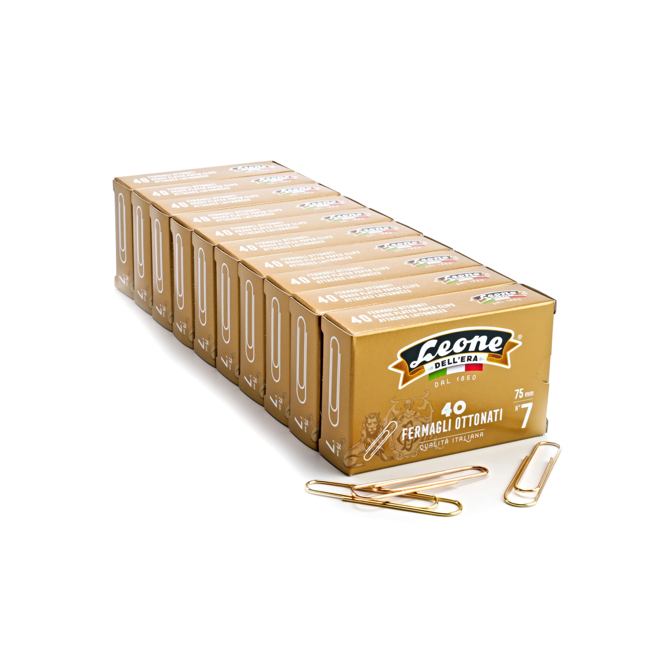 1000 Fermagli Zincati Leone Dell'Era N.3 - 28 Mm, Stecca Da 10 Scatole, Made In Italy - Foto 6