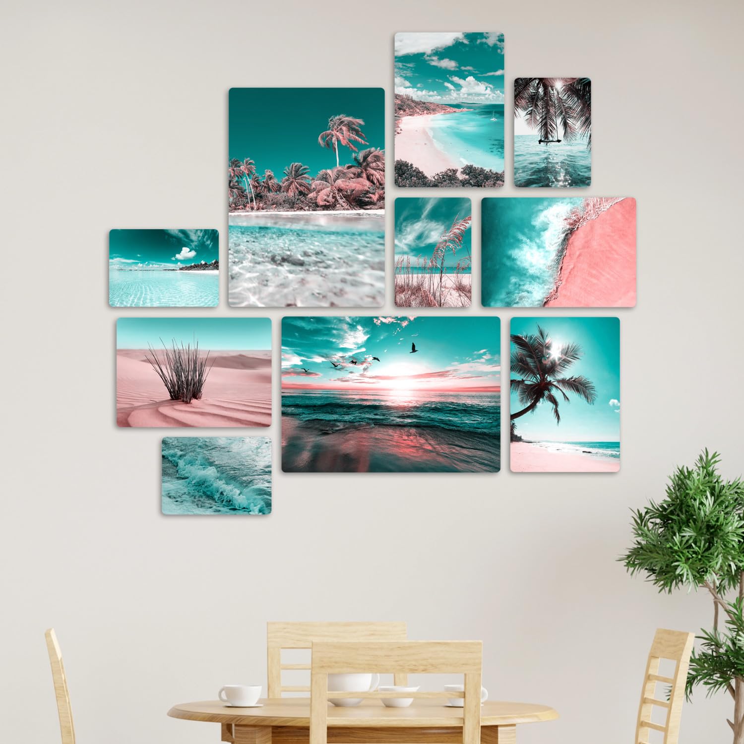 Set 10 Quadri Multi Pannello - Moderni Per Casa, Legno MDF, Formati A3/A4/A5, Made In Italy - Foto 6