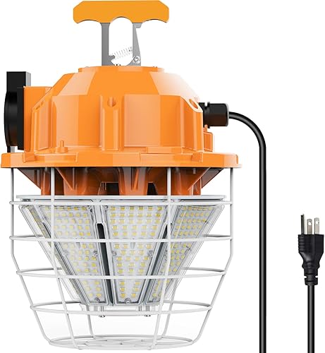Luz de trabajo temporal LED de 150 W 24750 Lm 5000 K Luz diurna brillante luces de construcción luz colgante portátil IP65 impermeable, iluminación