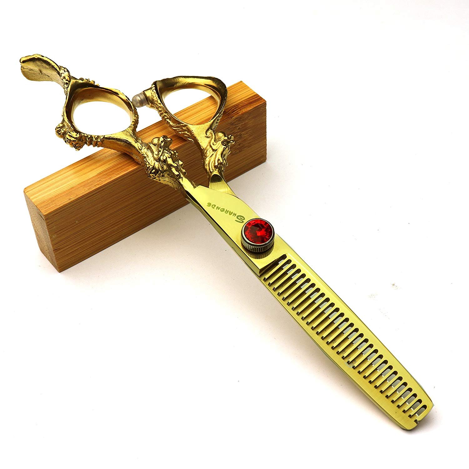 Ciseaux de coiffure 5.5 et 6 pouces pour coupe et effilage de barbe et cheveux