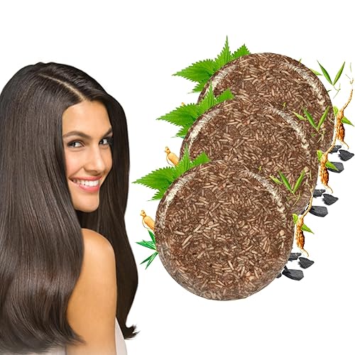 Miniatura 8 de Polygonum Multiflorum Jabón de aceite de salvado para el cabello, barra de champú orgánico Polygonum Multiflorum, barra de champú para oscurecer el