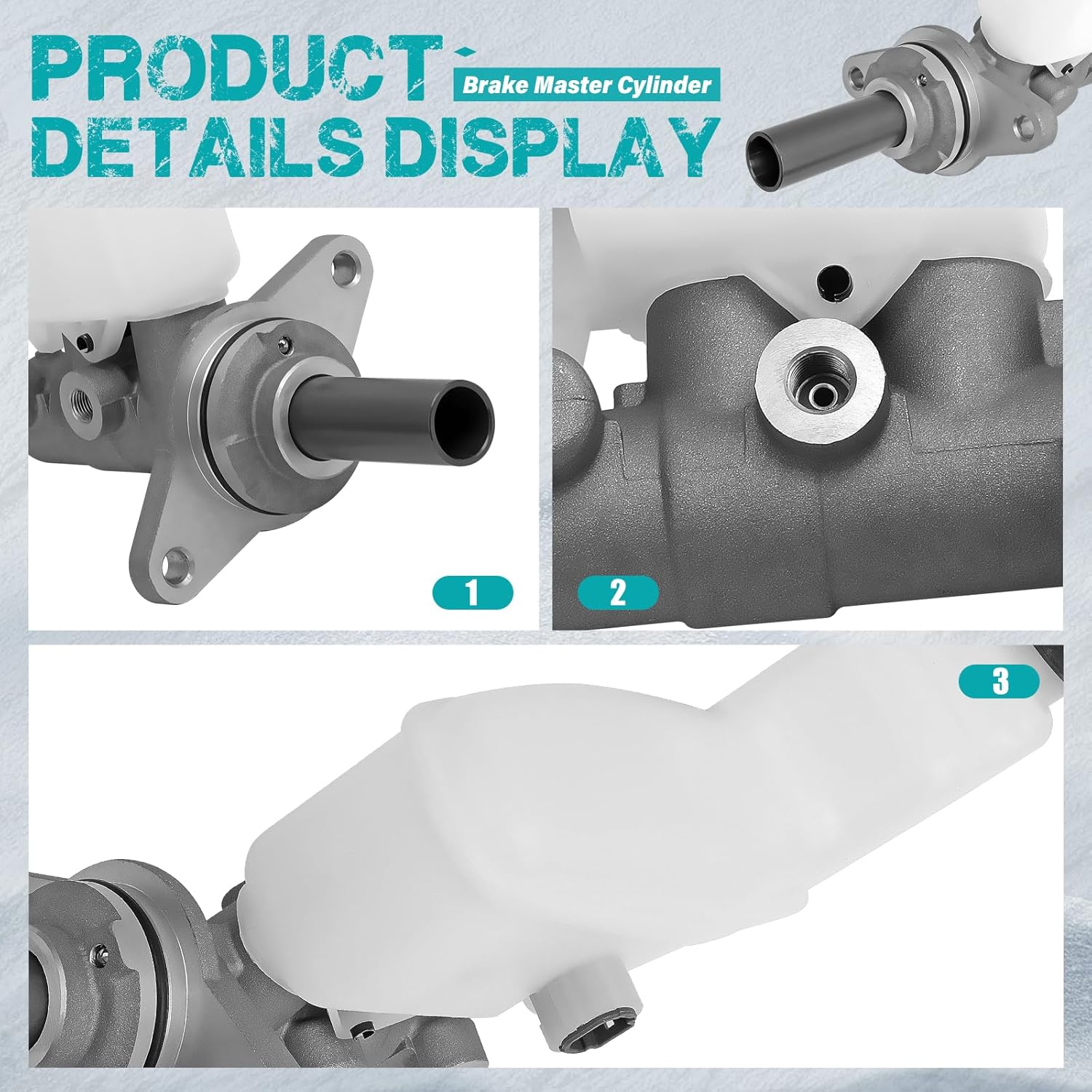 M630578 Brake Master Cylinder with Reservoir and Sensor Compatible with Toyota Vehicles - Camry 2007-2011, Avalon 2008-2013, OE 4702806030, 4720106420, 4720106422, 4720106423, 4720806030, MC390969