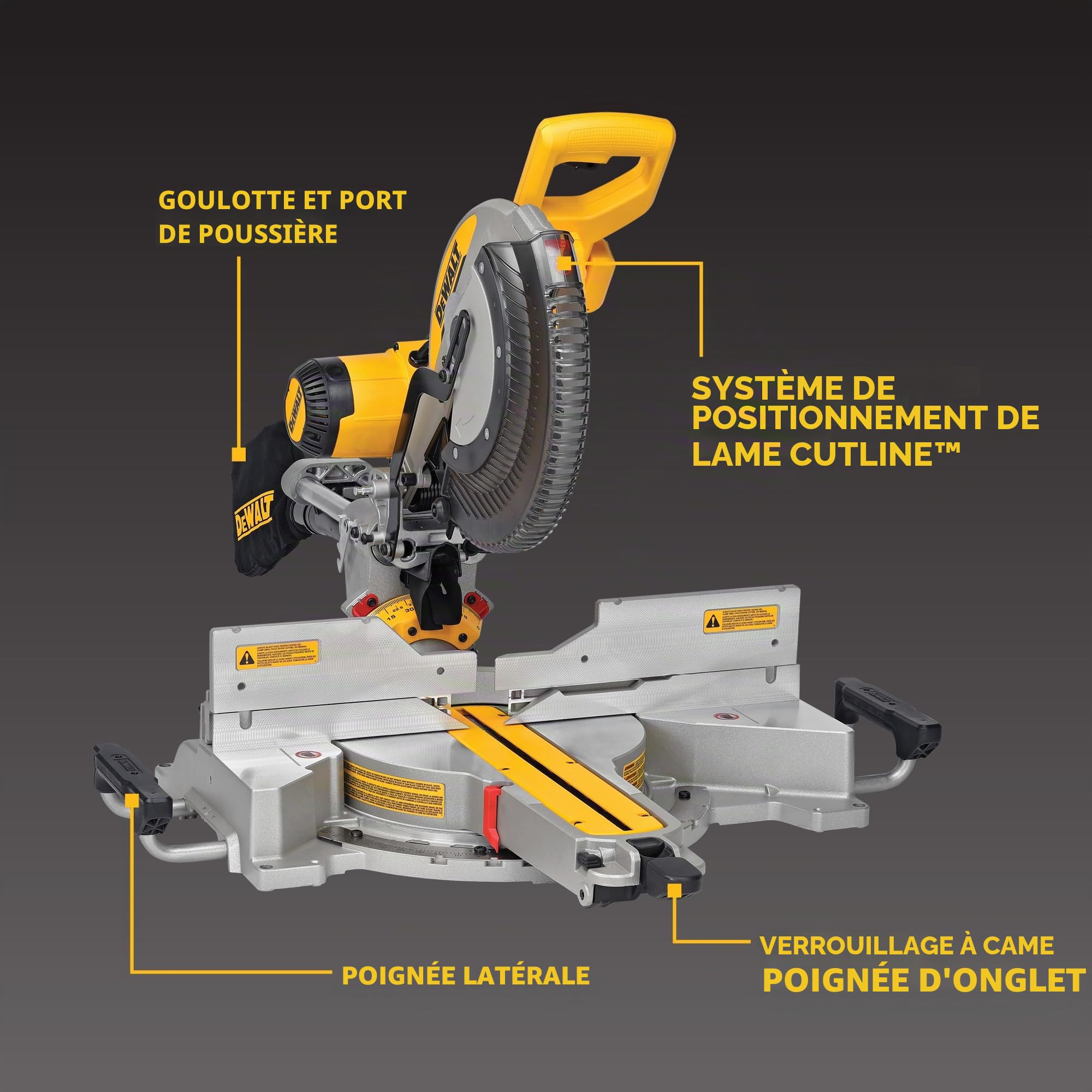 DEWALT Scie à onglets radiale XPS 1675W DWS780