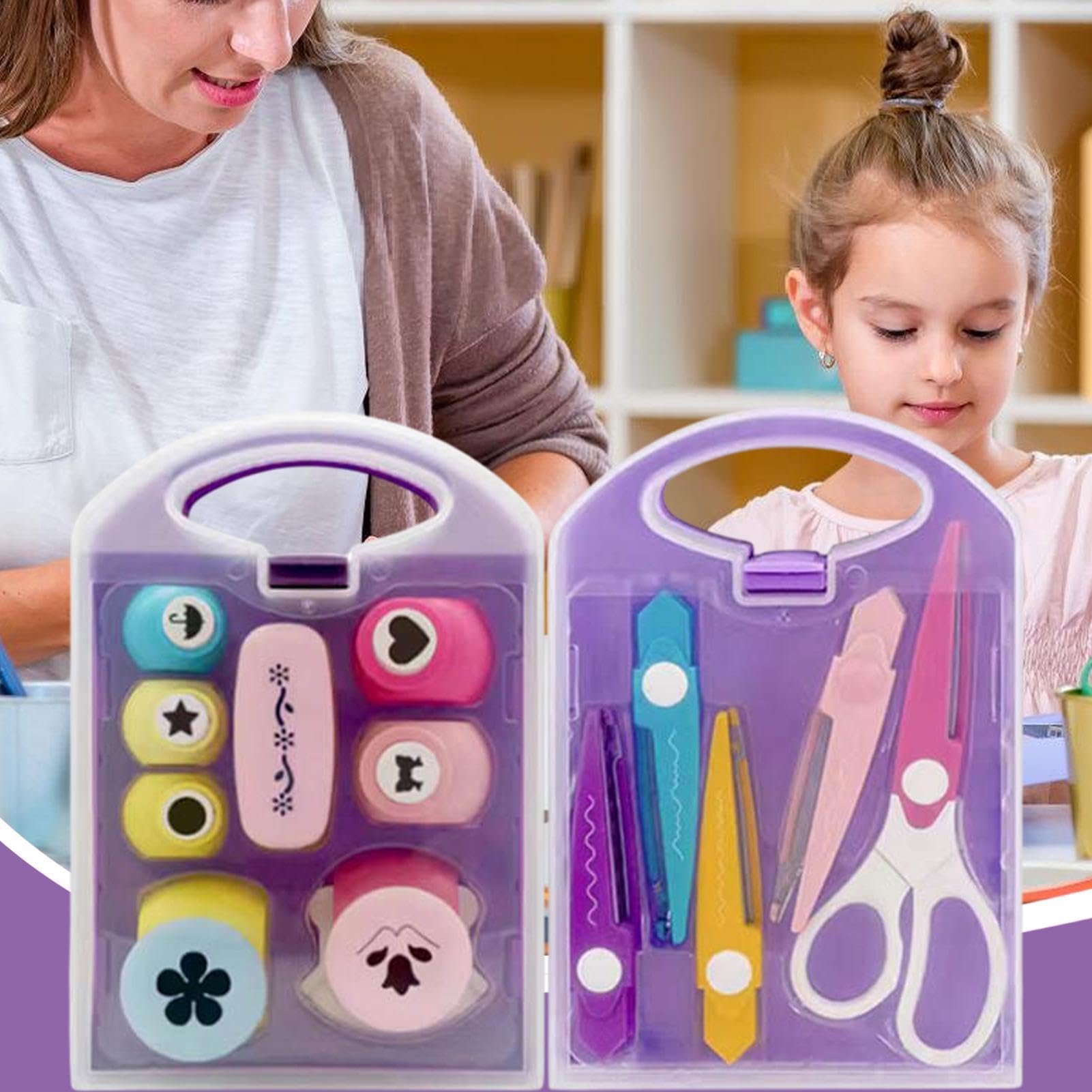 Perforadoras Para Manualidades En Papel Set De Máquina De Relieve Para