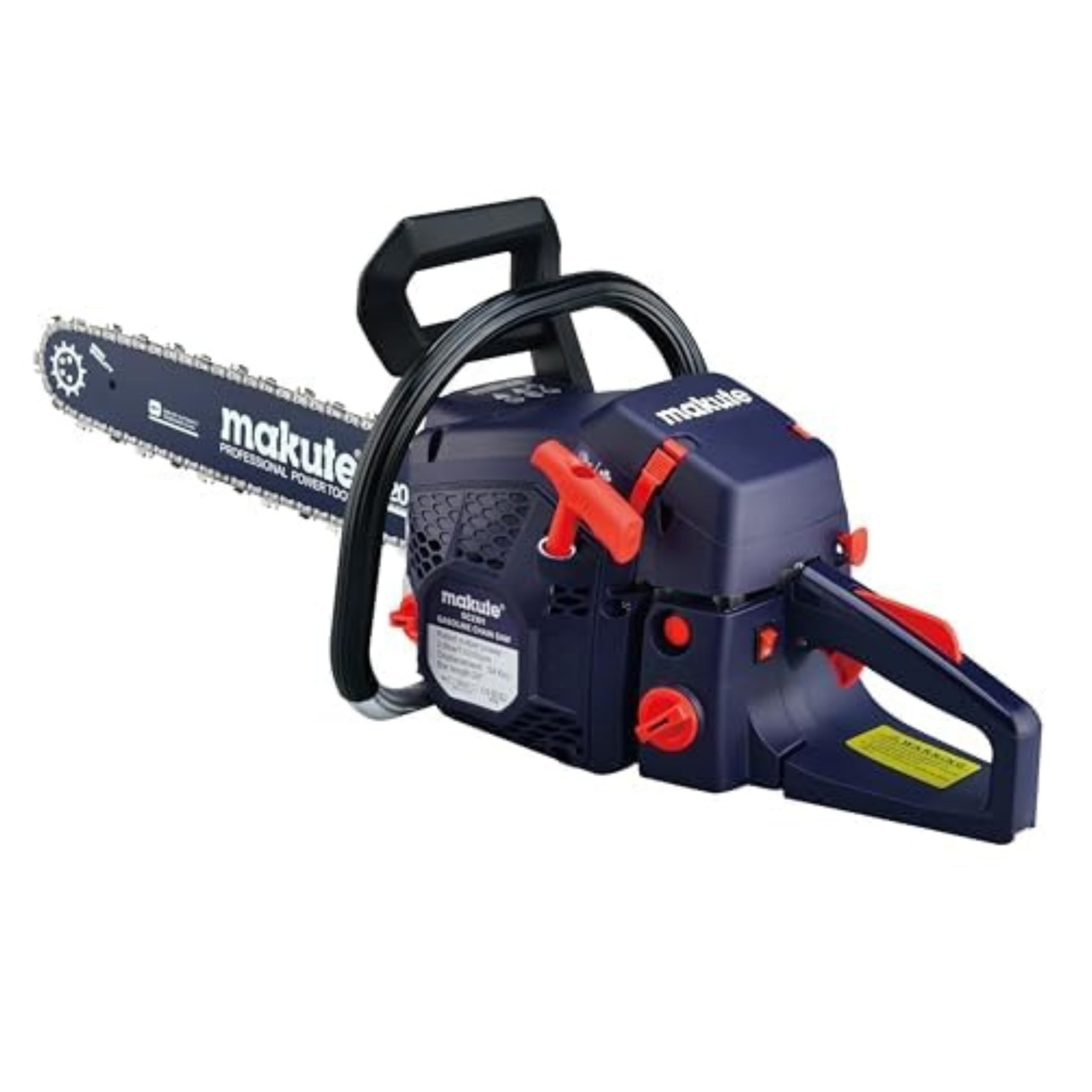 Makute Gasoline Chainsaw Petrol Chainsaw Powered Chainsaw 2100W with 550ml Fuel Tank 20-Inch Bar for Powering Heavy-Duty Wood Cutting (GC2301)