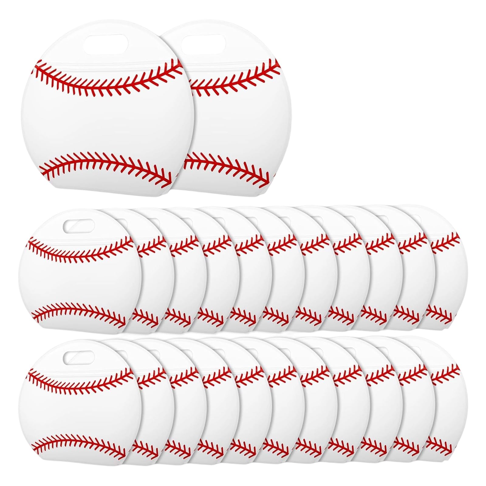 Xinsheinelry 24Pcs Sports Print Handheld Packaging Bags for Small Chocolates Food Grade Pouches