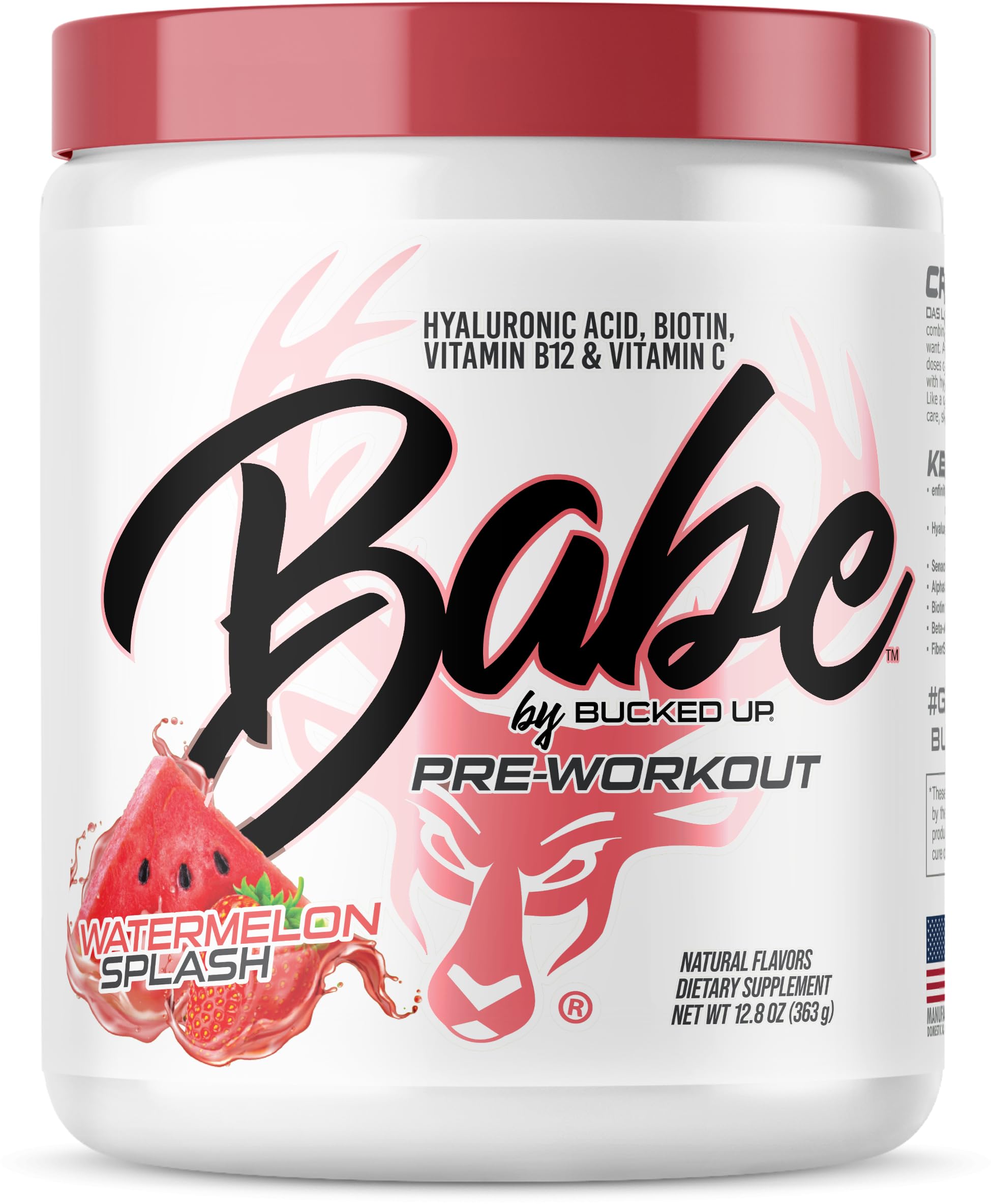 Babe Pre Workout powder for Women Watermelon Splash