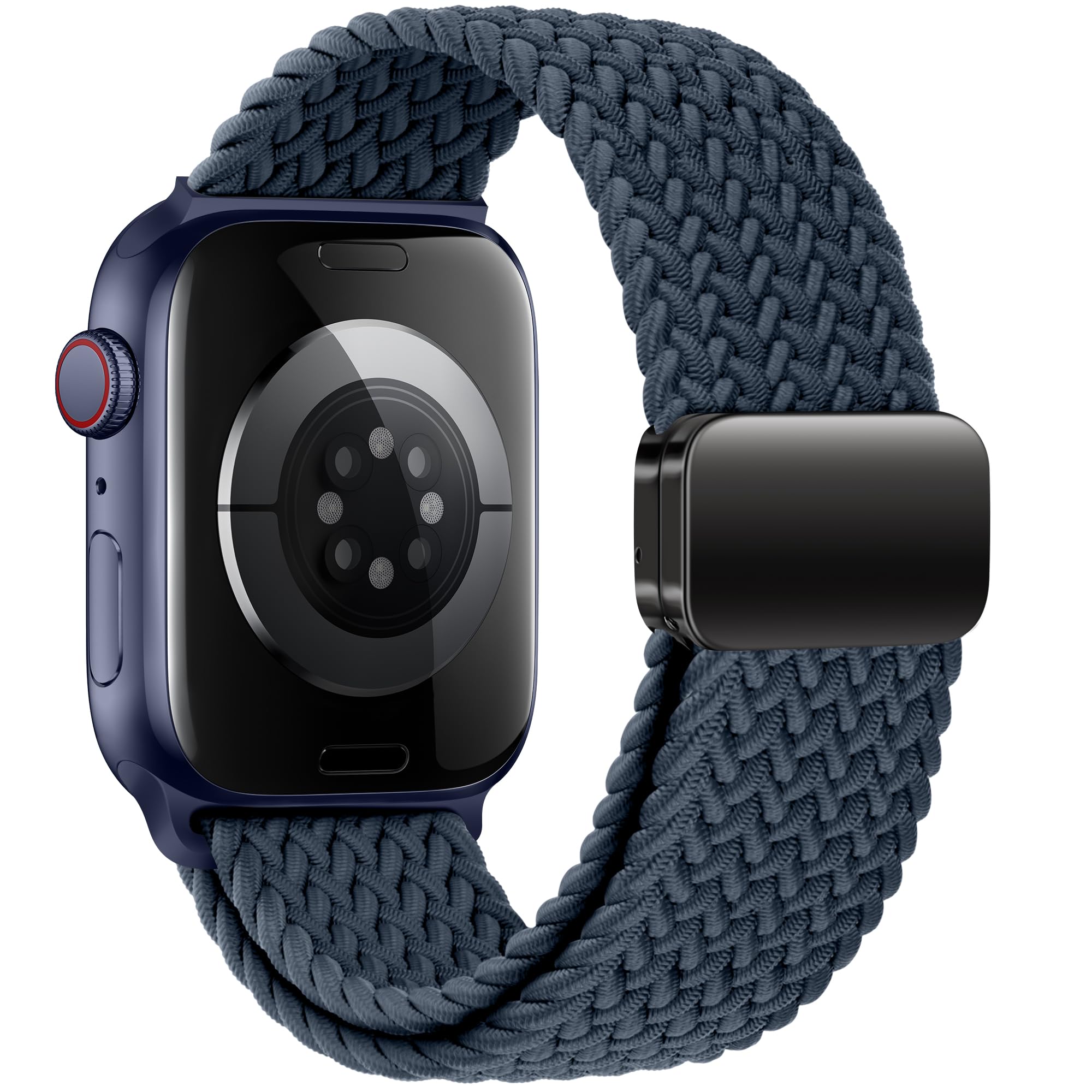 Mazoft Braided Bands With Magnetic Clasp Compatible with Apple Watch Band 38mm 40mm 41mm 42mm 44mm 45mm 46mm 49mm;Nylon Sport Loop Strap for iWatch Ultra 3 & 2 Series 11 10 9 8 7 6 SE 5 4 3 Women Men
