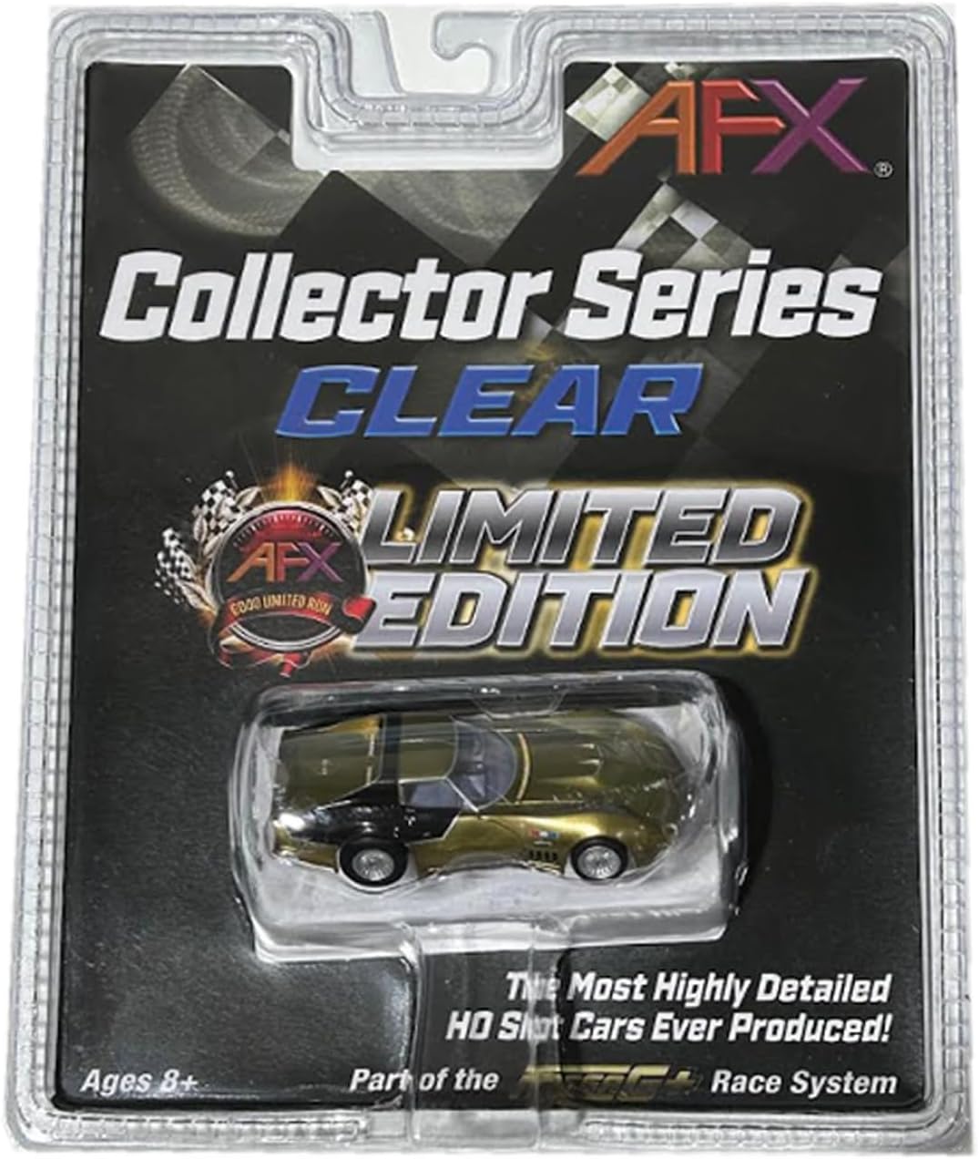 AFX 22093 Mega-G+ 1969 AstroVette LMP12 HO Slot Car Limited Edition Gold/Black