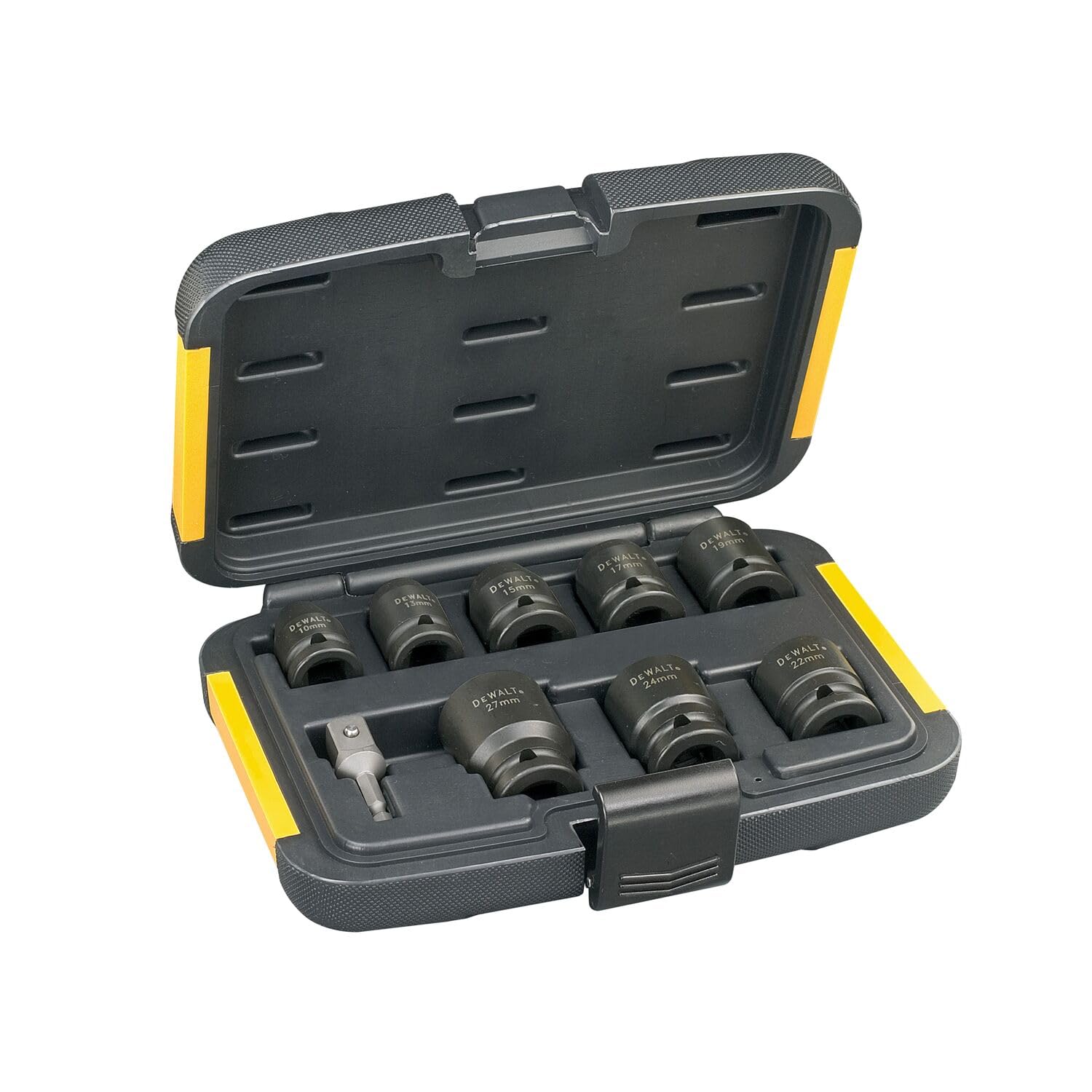Dewalt Power Tools Black Dewalt Dt7507 1/2 Inch Impact Socket Set, 9 Piece Dt7507-Qz