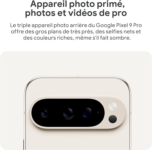 Google Pixel 9 Pro XL - Unlocked Android Smartphone with Gemini, Triple Rear Camera System, 24-Hour Battery, and 6.8" Super Actua Display - Obsidian, 128GB - 6
