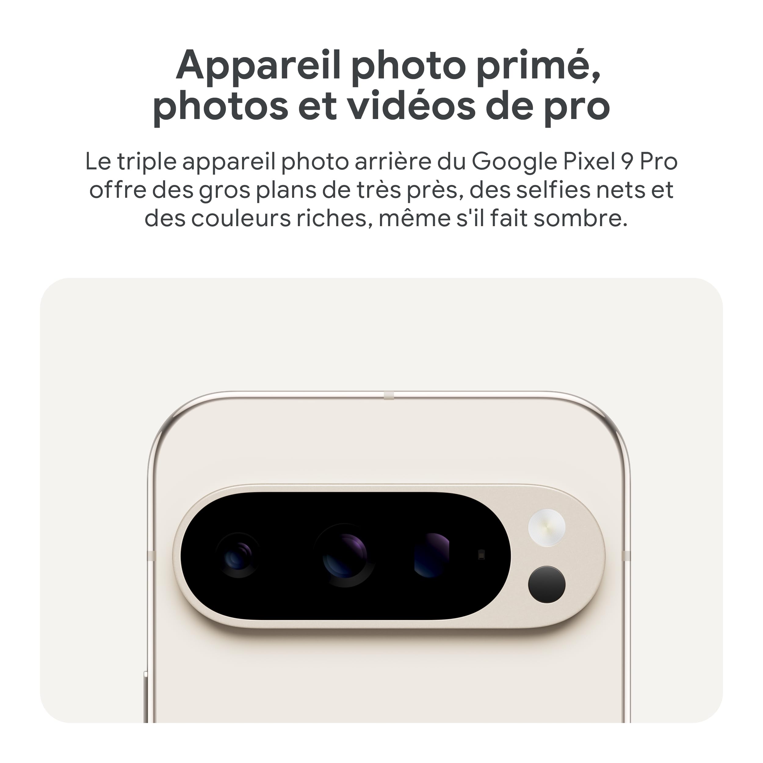 Google Pixel 9 Pro XL – Smartphone Android débloqué avec Gemini, Triple Appareil Photo arrière, 24 Heures d'autonomie et écran Super Actua 6,8 Pouces – Vert Sauge, 128GB