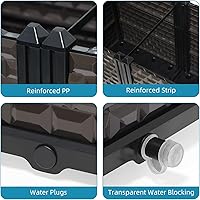 Vista 5 de Macetas Grandes para Plantas de Exterior - Profundizadas 20" de Altura, Camas Elevadas para Jardinería con Autoriego, Caja de Plantación Elevada