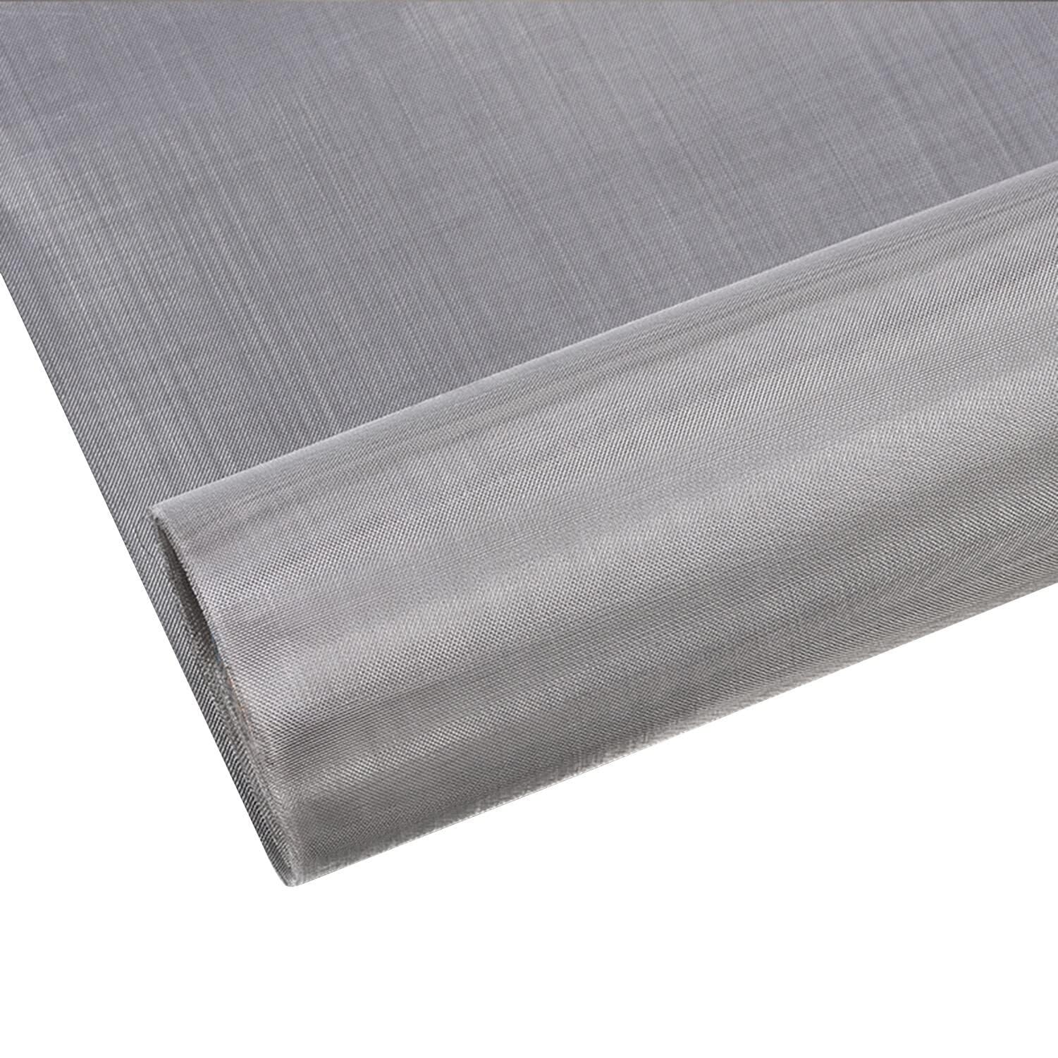 Zanotva 304 Stainless Steel Insect Screen Mesh, Air Vent Mesh Metal Woven Wire Mesh for Vent, Filter,Poultry Enclosure(120 Mesh-1x10m)