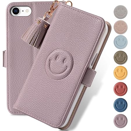 Amazon Co Jp Iphone Se ケース 第2世代 Iphone8 7 6s 6 手帳型 ケース かわいい 笑顔 Iphone8 ケース おしゃれ アイフォン8 ケース 手帳型 スマイリート付きエンボス加工 スマホケース アイフォン6s ケース 手帳 Iphone 7 全面保護カバー 女性のファッション耐