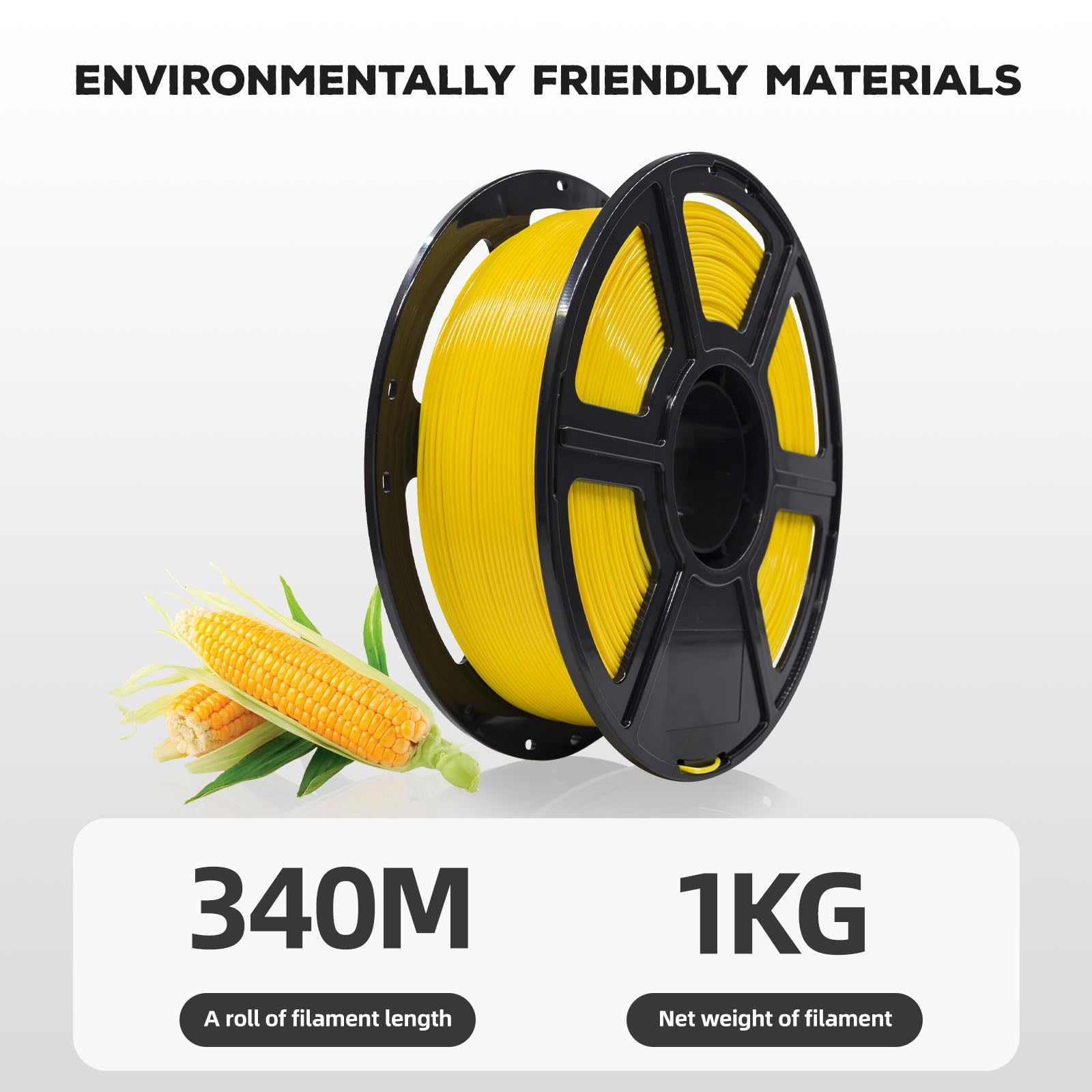Flashforge PLA Filamentos de impresora 3D de 1,75 mm, 1 kg, precisión de bobina dimensional +/- 0,05 mm para Finder y Creator Pro