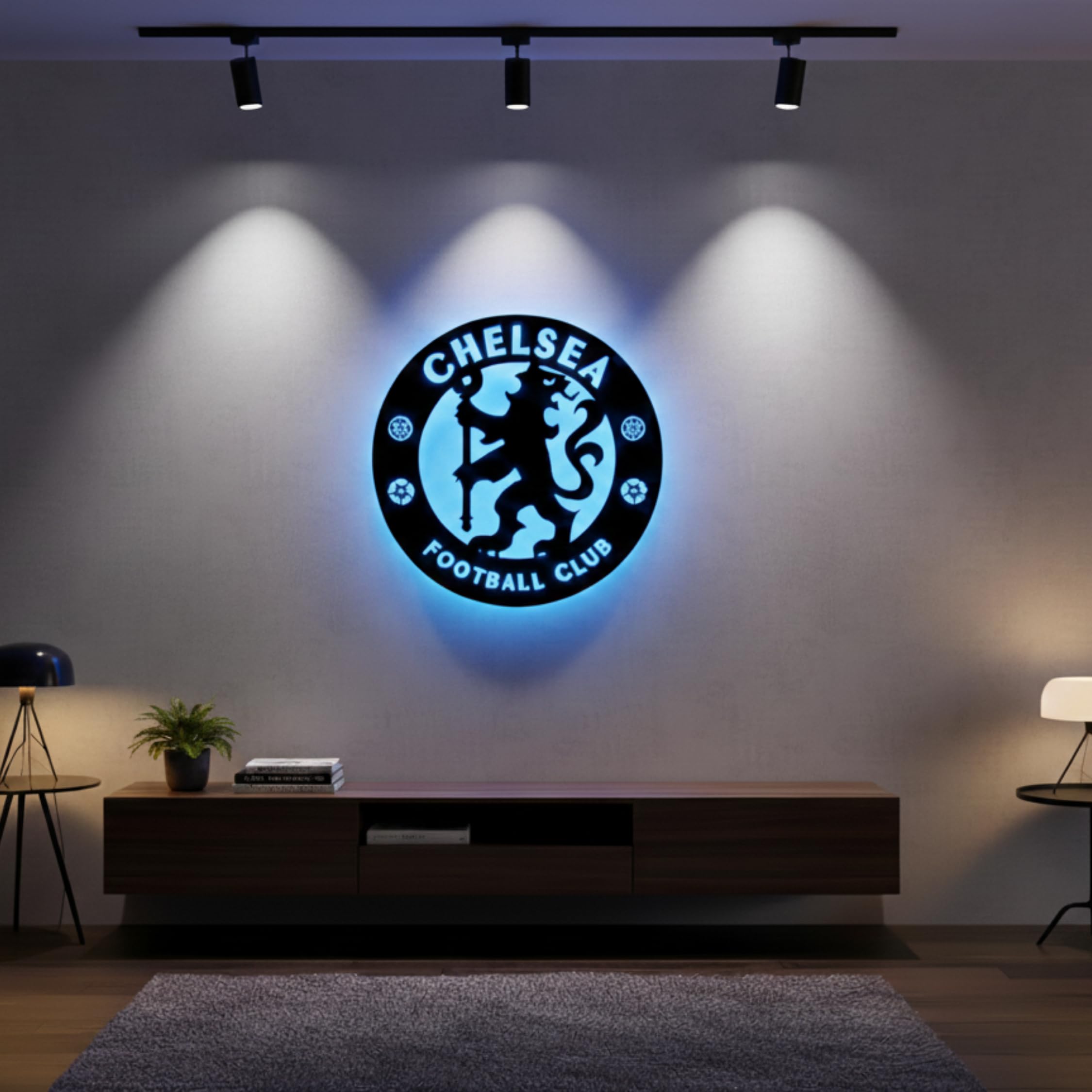 3D Chelsea Led Multicolor Backlight Wooden Wall Art Lamp for Bedroom & Living Room (24x24 inch)-image-48