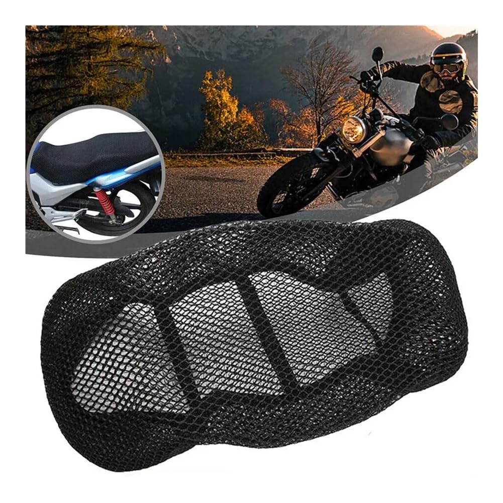 Funda Asiento de Motocicleta Almohadilla Antideslizante De Malla para Asiento De Coche, Transpirable, Funda De Cojín para Motocicleta, Funda Protectora para Asiento De Motocicleta