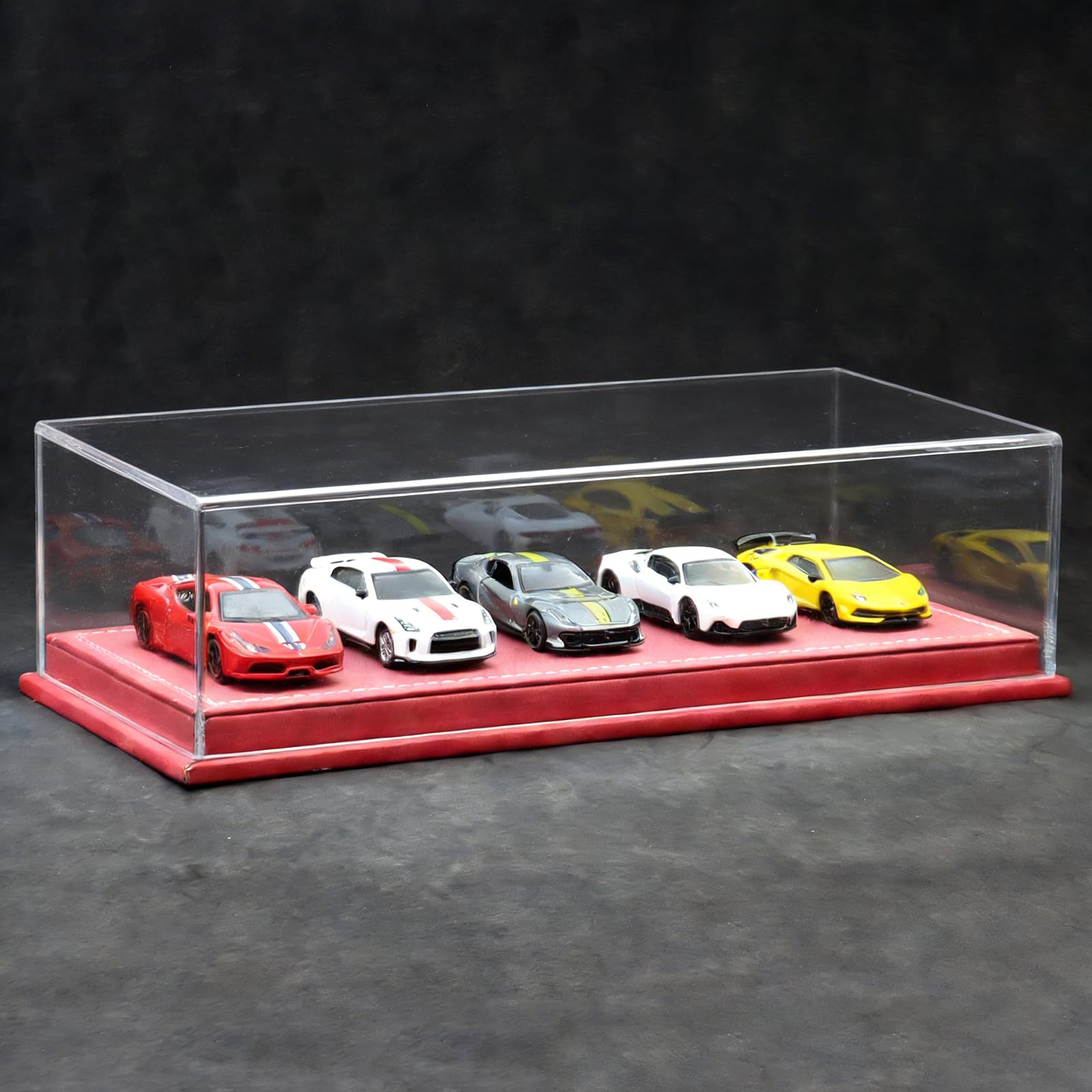 Vitrina Acrílica para Coche Modelo 1/64. Vitrina Transparente para Guardar Coches de Juguete.
